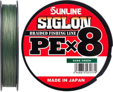 Cargar imagen en el visor de la galería, Sunline Siglon x8 strand PE fishing braid. 150m - 165 yds .
