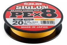 Load image into Gallery viewer, Sunline Siglon x8 strand PE fishing braid. 150m - 165 yds .
