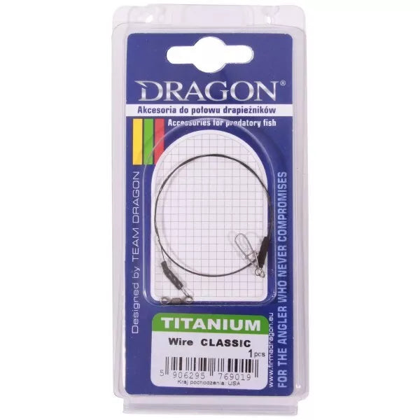 Dragon AFW TITANIUM Wire, leader,lure fishing. MADE IN USA 1pc.