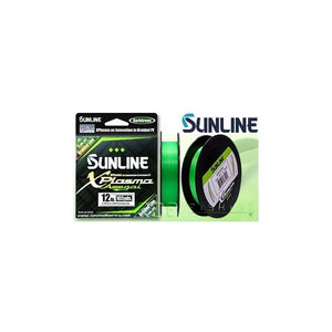 Sunline PE Asegai X plasma braided line. Lime green (150m - 165YDS)