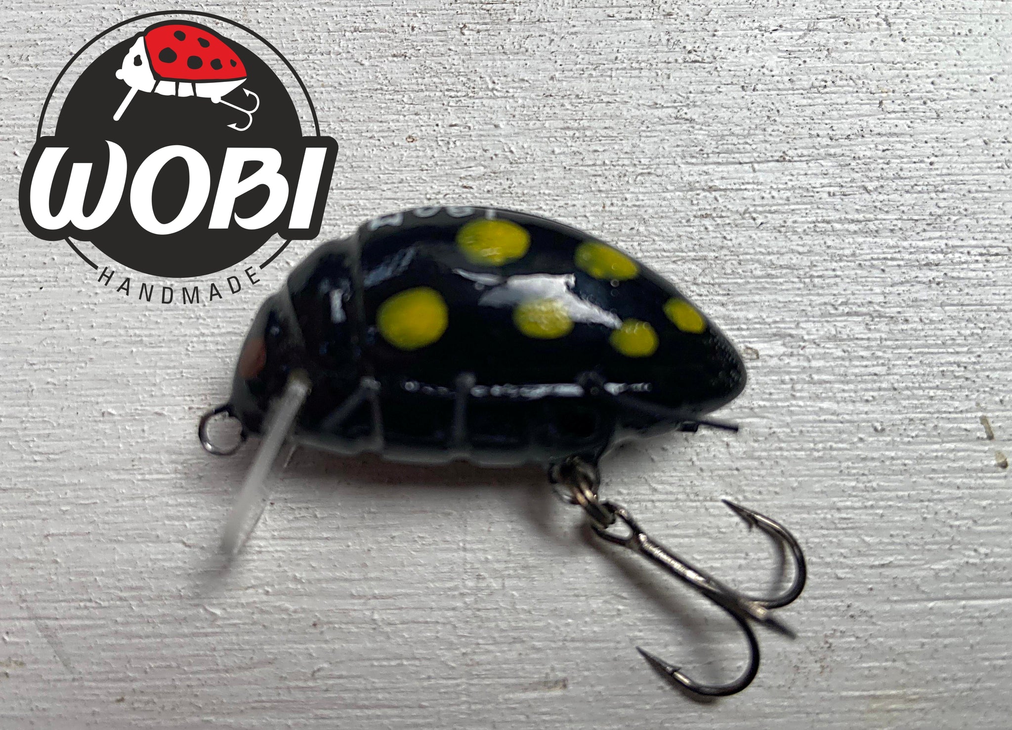 Wobi Bug Surface fishing lure. 100 % hand made hard lure
